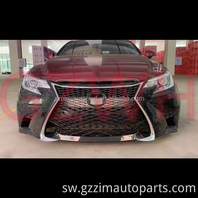 Vifaa vya Gari Kuboresha Facelift Front Bumper Bodykit Kwa mabadiliko ya Reiz kuwa GS250